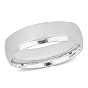 Everly Men's 14k White Gold Wedding Ring